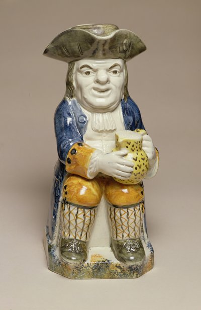 Toby Jug, made in Staffordshire, c.1790-1810 by English School